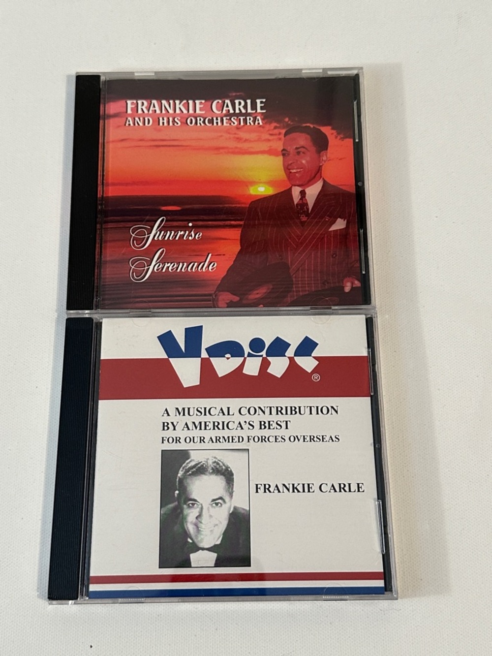 RARE - 2 FRANKIE CARLE CDS - SUNRISE SERENADE - A MUSICAL CONTRIBUTION - 1997